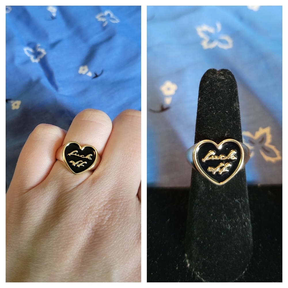 🤎 Goldtone Heart Ring